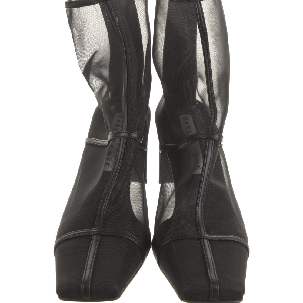 Danse Lente Black Leather & Mesh Ankle Boots — image 3 of 6